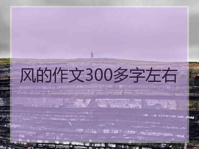 风的作文300多字左右